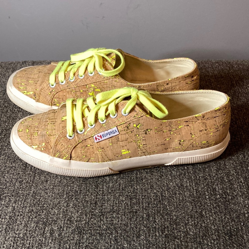 Superga neon cork Sneakers
